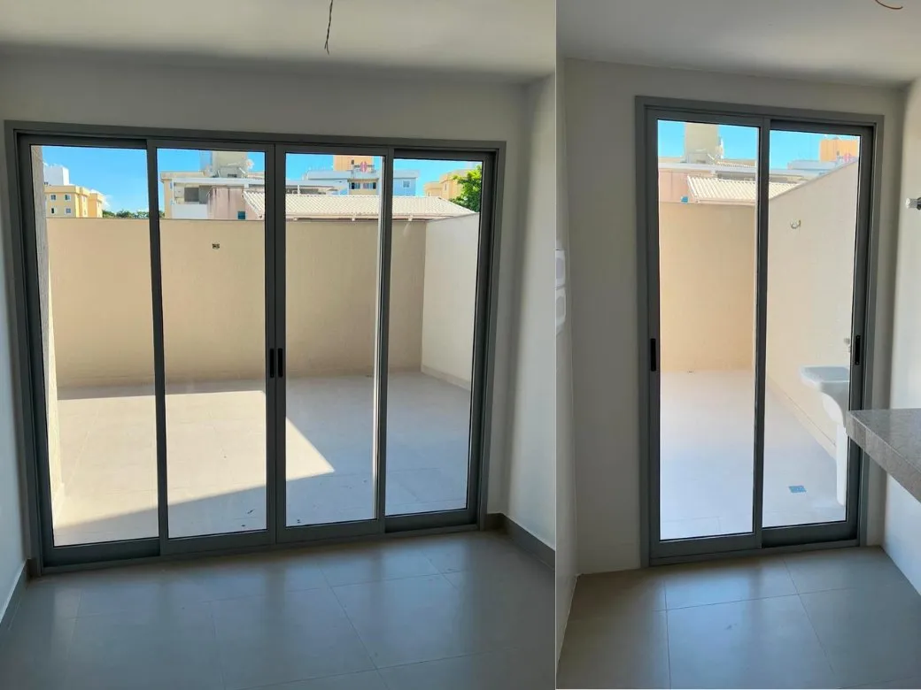 Portas em alumínio fabricado e instalado pela Alumarc